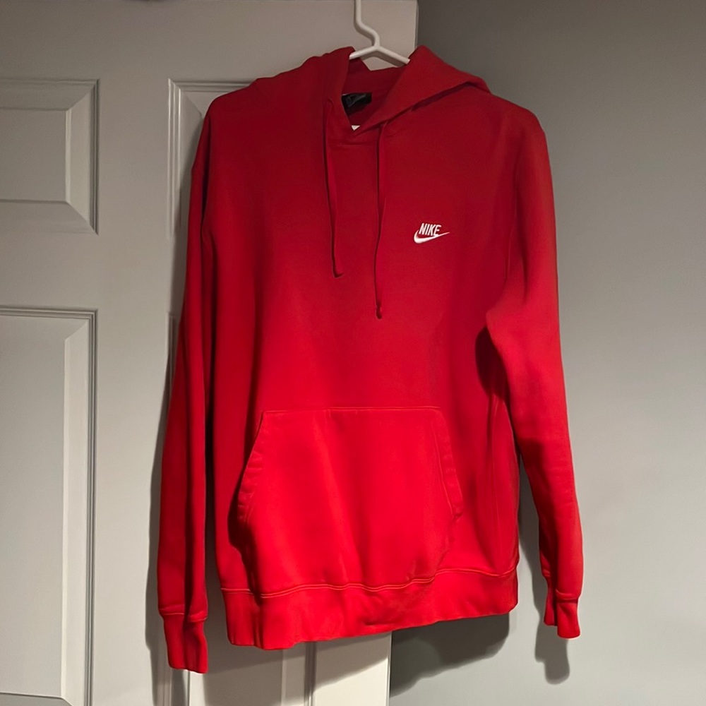 Nike Men’s Red Sportswear Club Fleece Hoodie